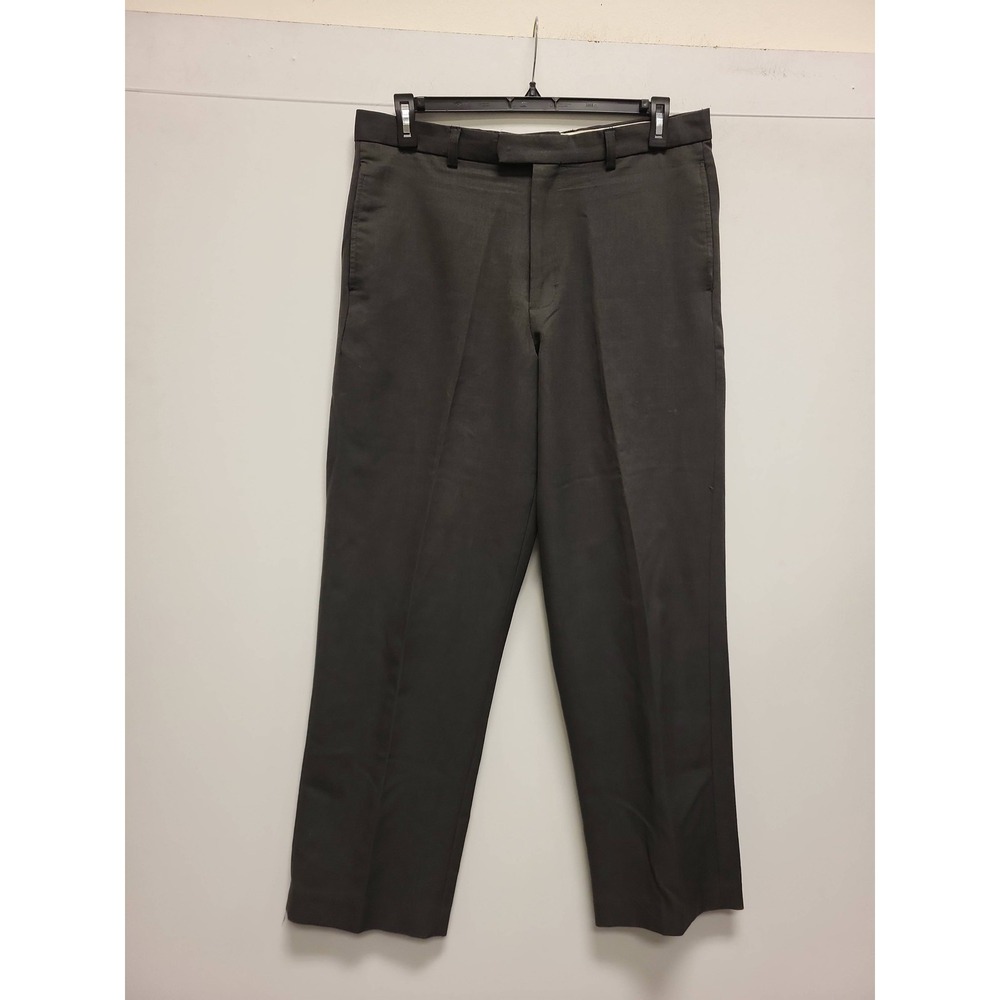 Linea Dome Mens Dress Pants 36x32 Gray Slacks Business Casual‎ Trousers